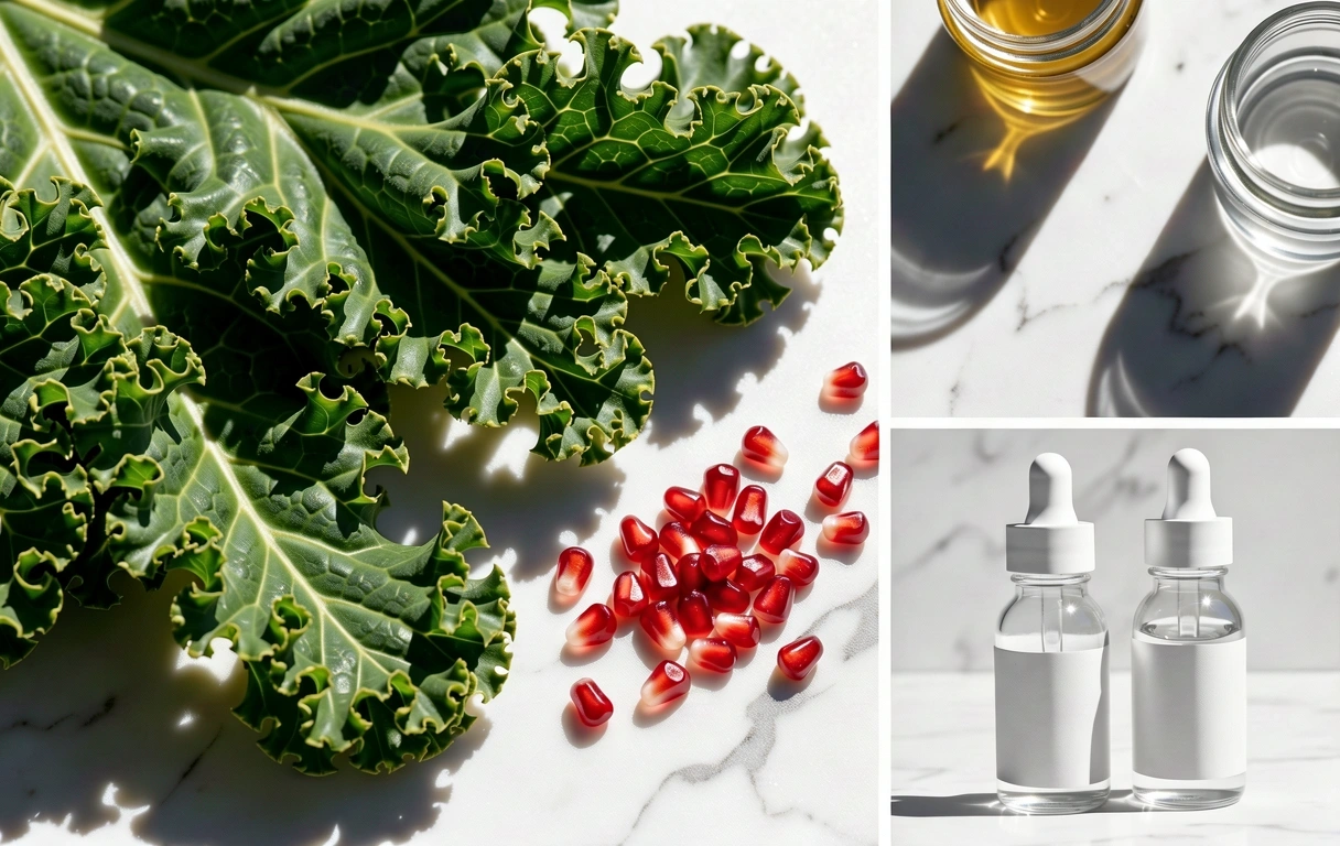 Macro botanical textures representing organic nutrition science